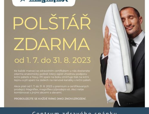 Anatomický polštář ZDARMA do 31. 8. 2023